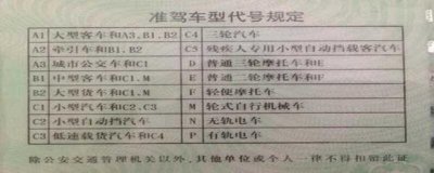 ​c照可以开什么车，c驾照适驾车型有哪些