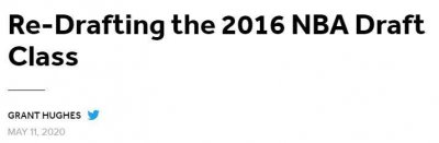 ​美媒重排16年NBA选秀顺位！西蒙斯下滑1顺位，状元上升了26顺位