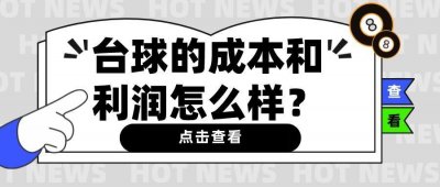 ​台球的成本和利润怎么样？