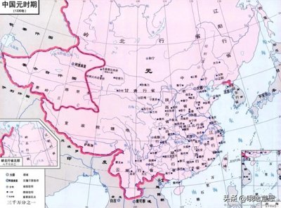 ​元朝1330年时期全域地图（附行省图）